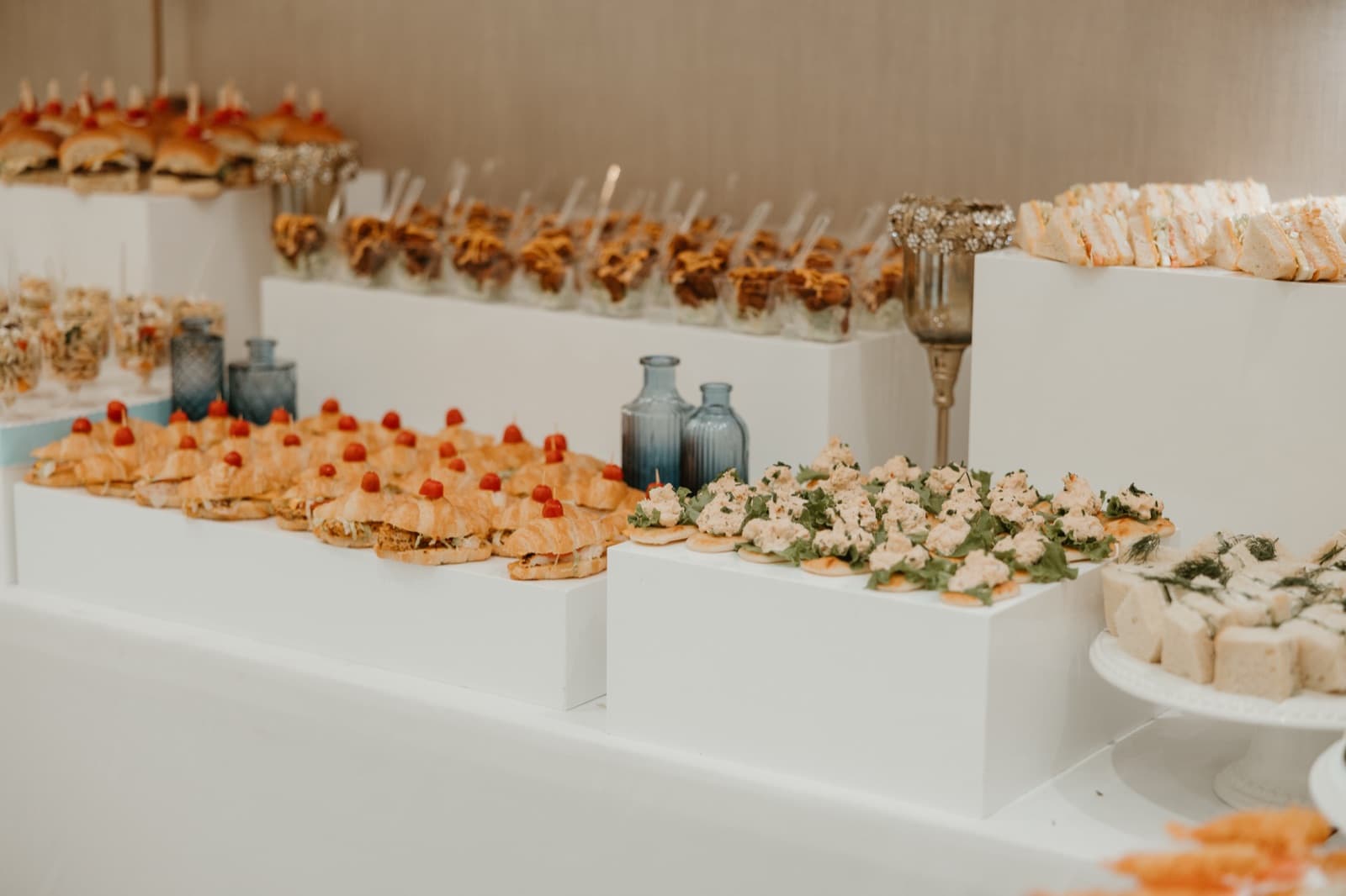 Corporate event table setup arranged by Just Platters